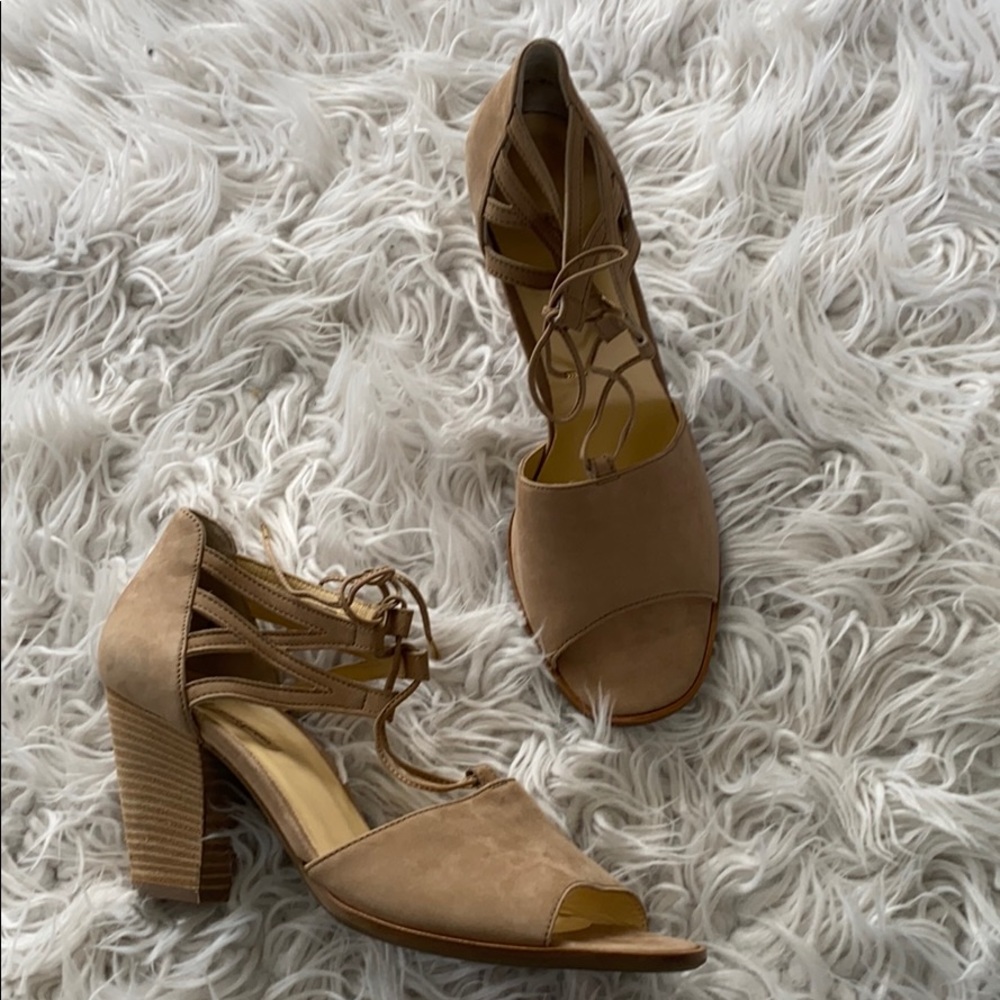 NEW • Paul Green • Veronica Block Heel Sandals Tan - Picture 4 of 5